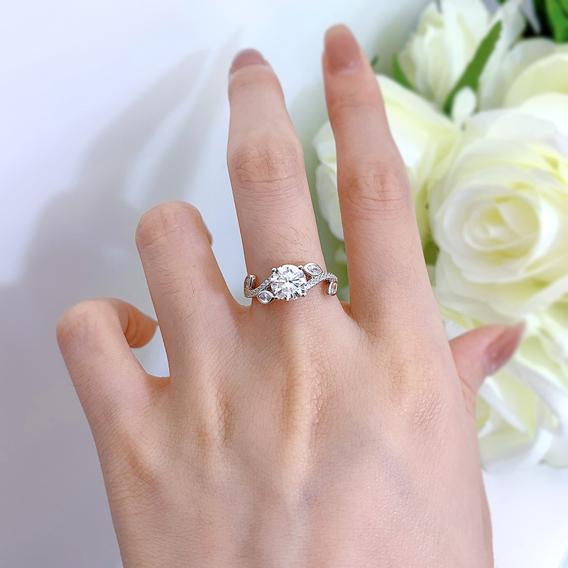 S925 Silver Classic 1 Karat Ring