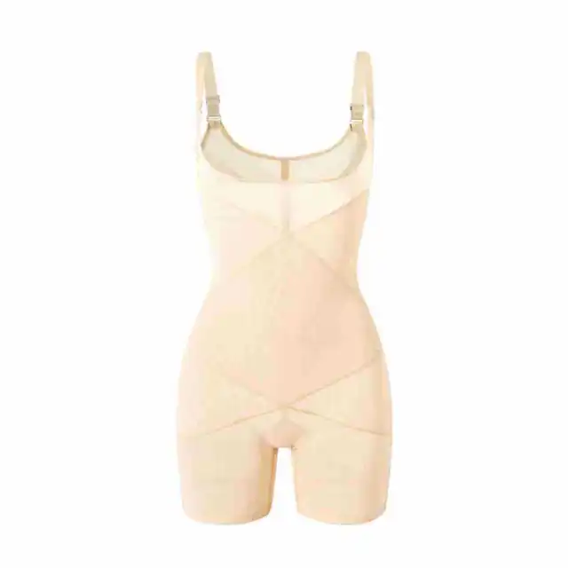 One piece Corset Women's Body Building Seamless Thin Skin Color M - Shop at LoveMi