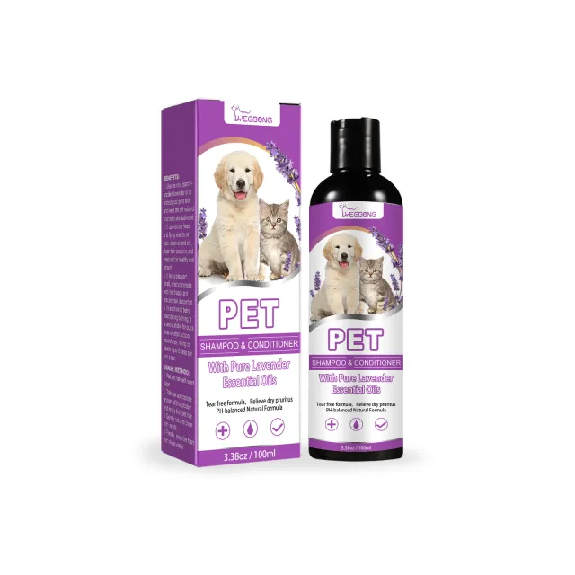 Pet Shampoo Pet Bath Relieve Skin Itching Hair Soft Non knotted Shampoo 100Ml - Shop at LoveMi