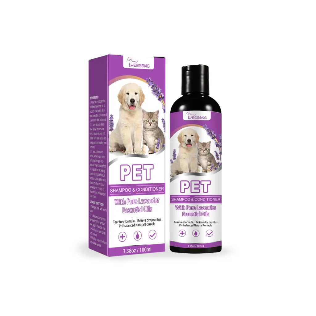 Pet Shampoo Pet Bath Relieve Skin Itching Hair Soft Non-knotted Shampoo - 100Ml