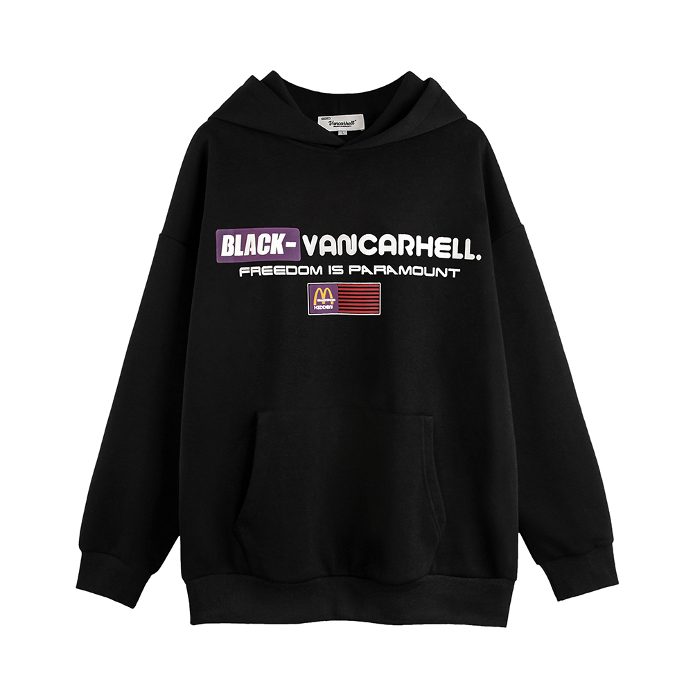 Men's European And American Loose Casual Autumn And Winter Hooded Pullover