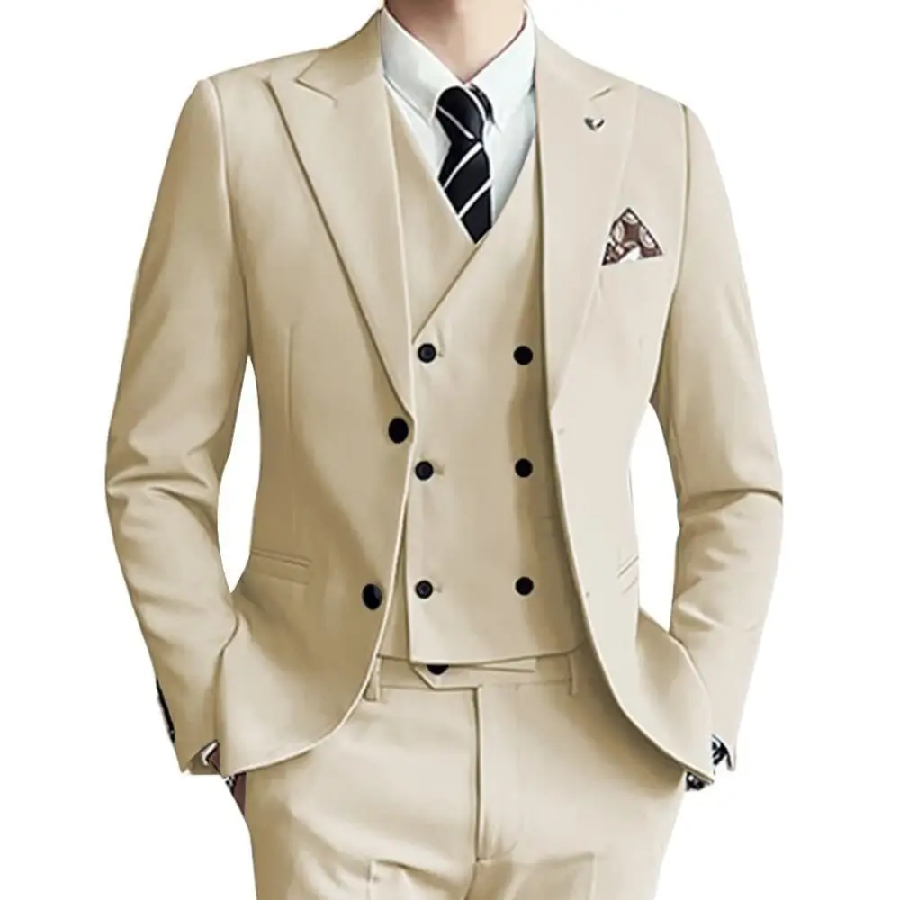 Men's Suit Set Three-Piece Formal Wear