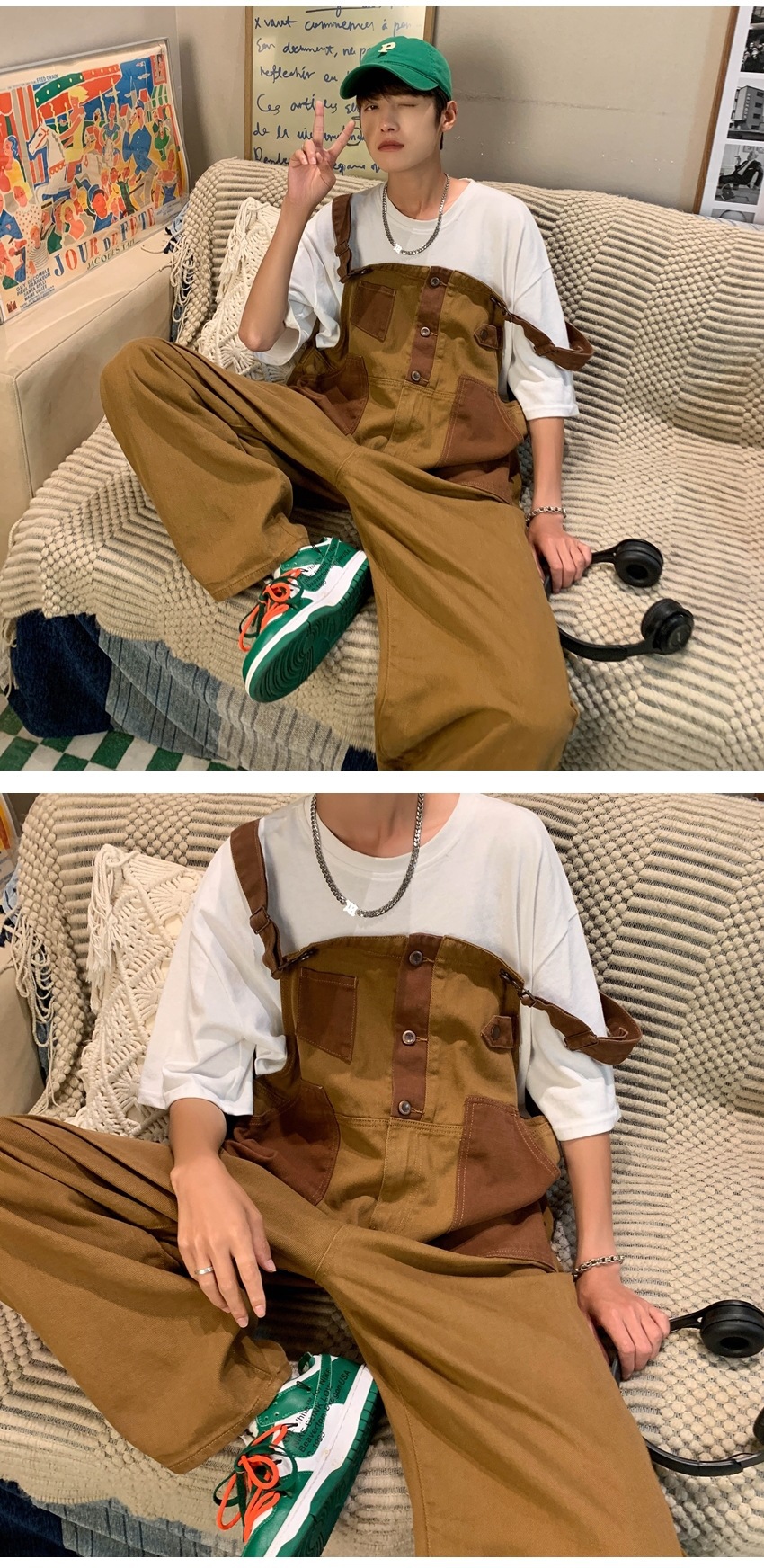 Men's Vintage Casual Wide-leg American Overalls 60d45295 357c 458a 89ae Bf57525f973e