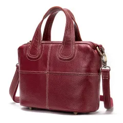 New Women's Bag Women's Leather Handbag Shoulder Messenger Bag - Red - View 1