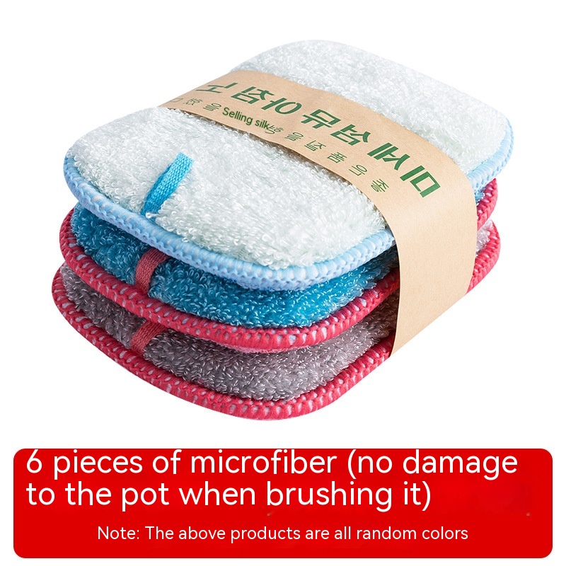 Dish-washing Sponge Kitchen Cleaning Decontamination Double-sided Magic Cloth
