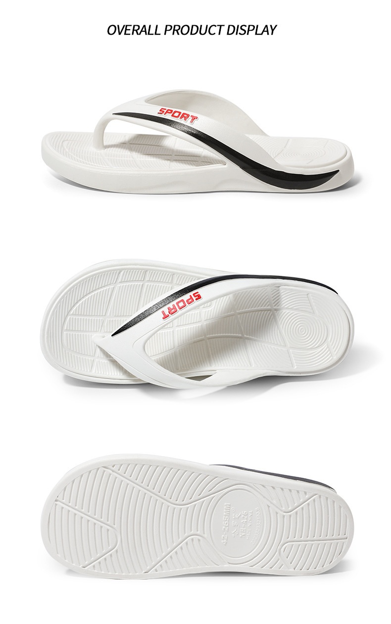 Stylish Bottom Casual Sandals Men's Plus Size Beach Seaside Flip-flops