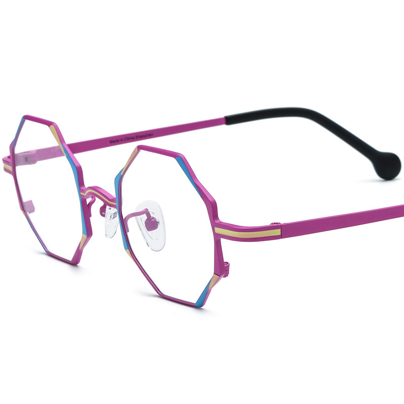 Women's All-match Multicolor Ultra-light Pure Titanium Myopia Glasses - Image 9