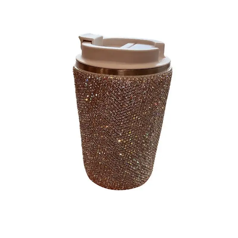 Diamond-encrusted 304 Stainless Steel Large-capacity Mug