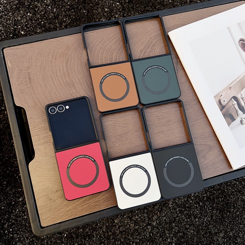 Business-style Leather-texture Magnetic Phone Case