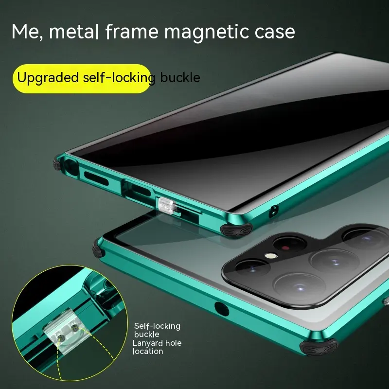 Peep-proof Mirror Magnetic King Phone Case Lock