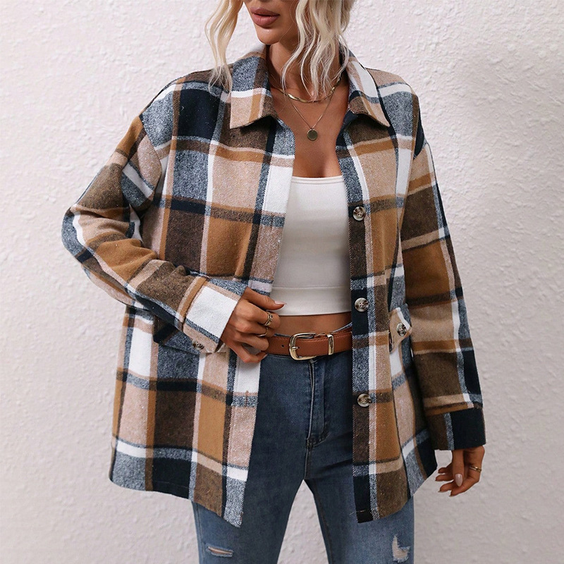 Thickening Cardigan Outerwear Top Women Deep Beige - Shop at LoveMi