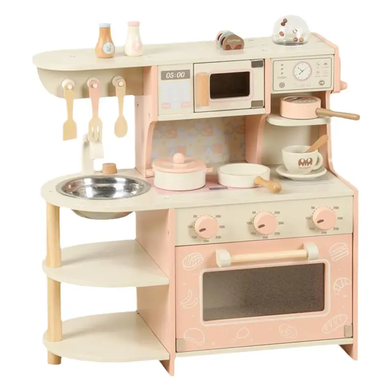 Cookware And Tableware Cutting Play Cooking Wooden Set Toy
