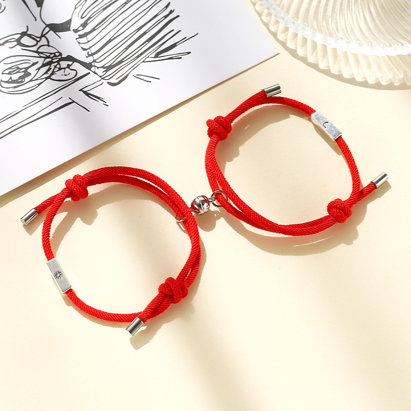 Title 14, Alloy Sun And Moon Couple Bracelets A Pair