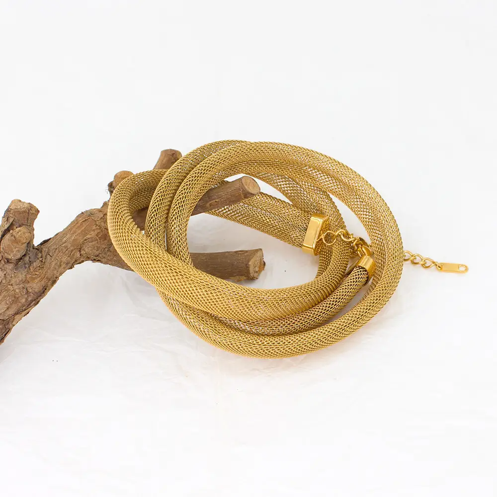 Metal Winding Twin Bracelet
