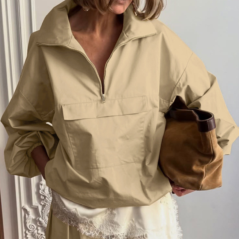 New British-style Loose-fitting Casual Womens Hoodie