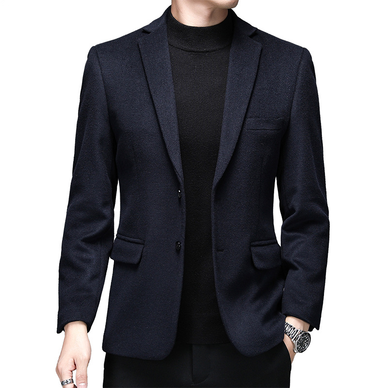 Mens Casual Wool Suit For Fall And Winter