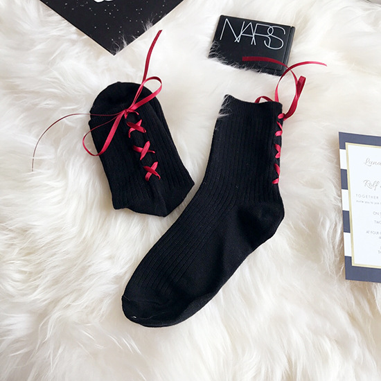 Black Socks Red Ribbon