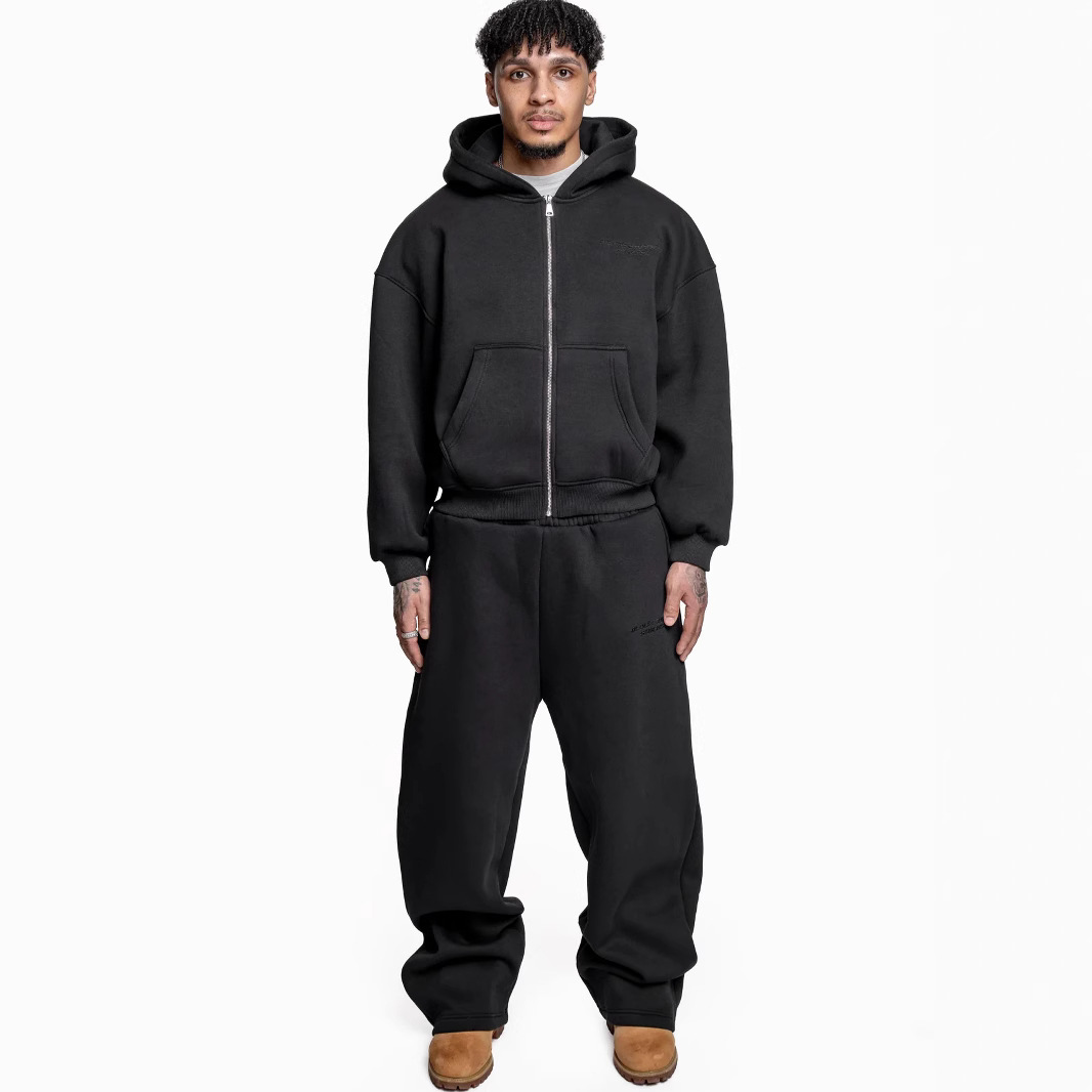 $22.58 New Printed Street Fashion All-match Sweater Loose Straight Trousers Suit