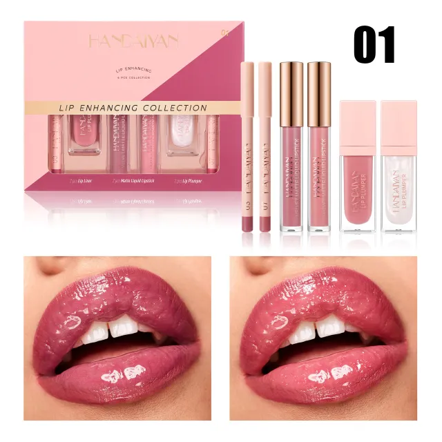 Easy To Color Waterproof Lip Suit Matte Lip Gloss Lip Gloss Lip Pencil Suit - Shop at LoveMi