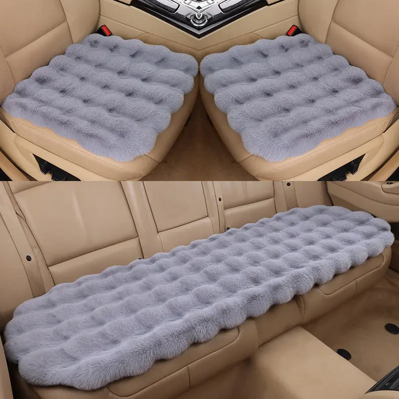 Car Cushion Winter Bubble Velvet Rabbit Plush