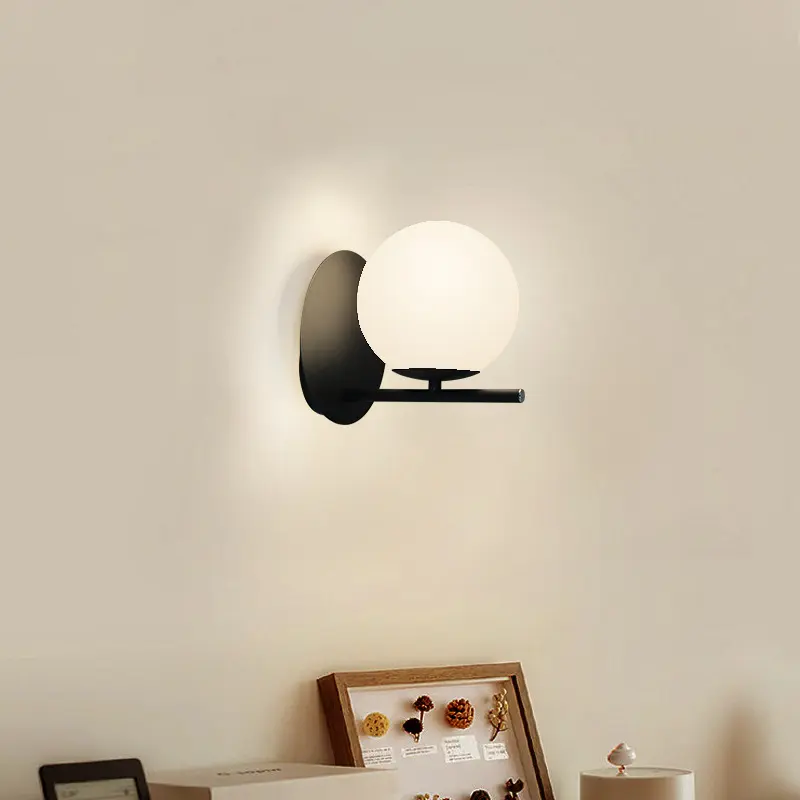 Nordic Aisle Copper Glass Wall Lamp