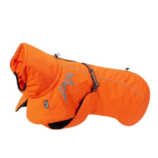 Pet Dog Cotton padded Clothes Autumn And Winter Waterproof Warm With Velvet Orange - Shop at LoveMi
