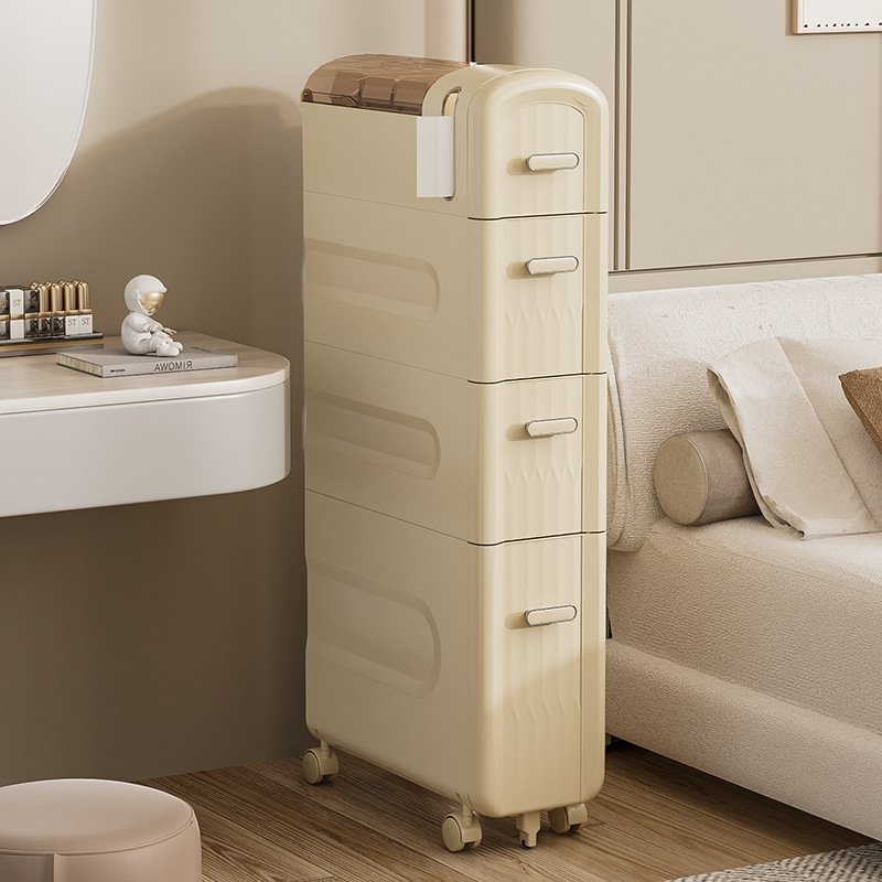 Multi-functional Drawer-style Storage Cabinet For Narrow Spaces