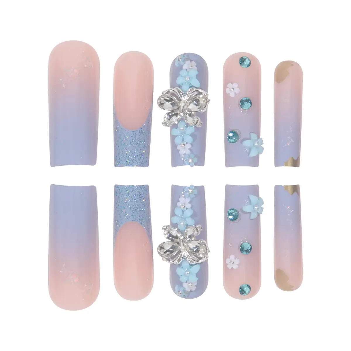 European And American Blue Long Wear Nail Tip