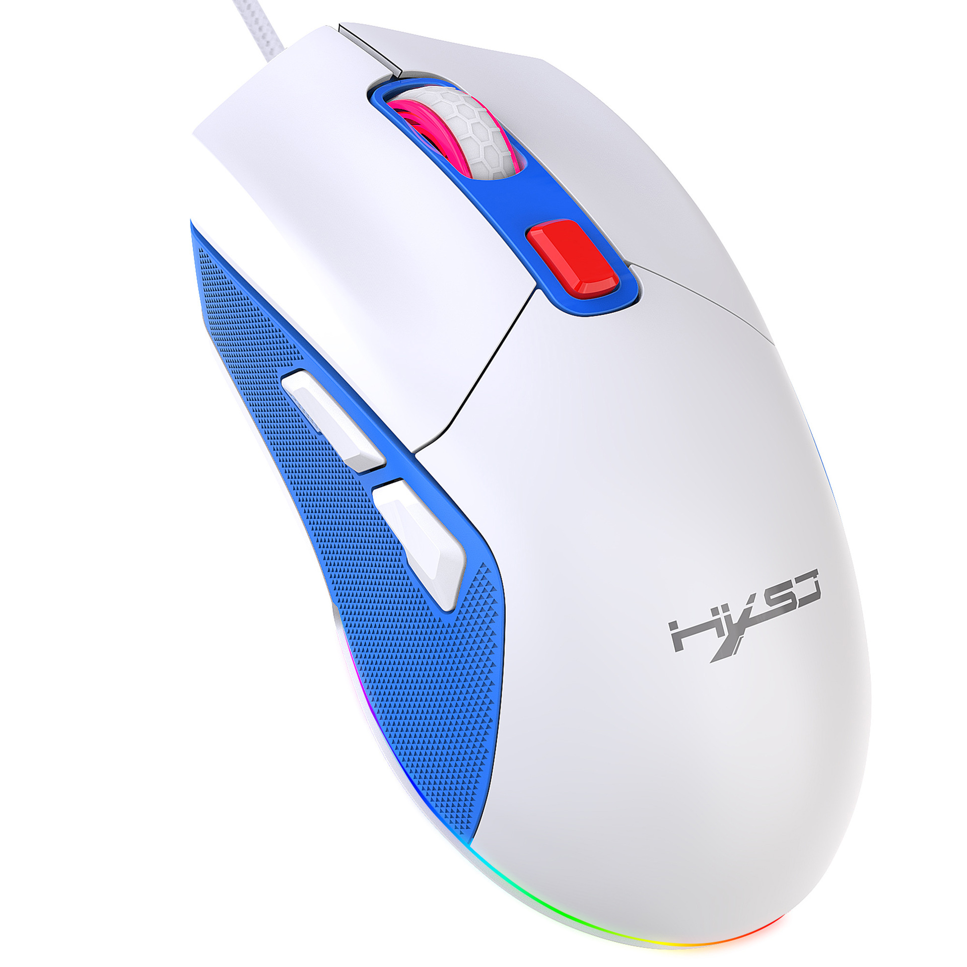 Hollow Out Wired E-sports mus RGB Luminous Lightweight - Miniatyr 8