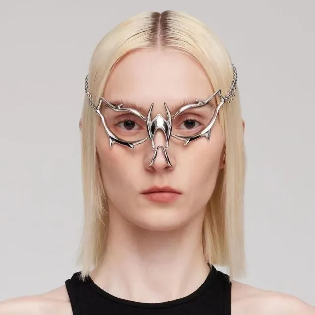 Dual wear Decorative Streamline Modeling Nose Studs Mask Mask A - Shop at LoveMi