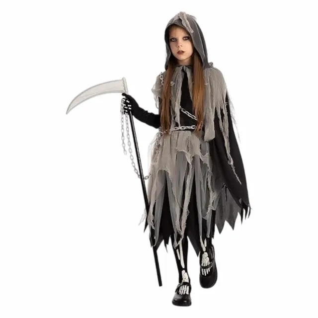 Mysterious Horror Death Sickle Dress Up Cosplay Costume Play Black Black Reaper - Shop at LoveMi