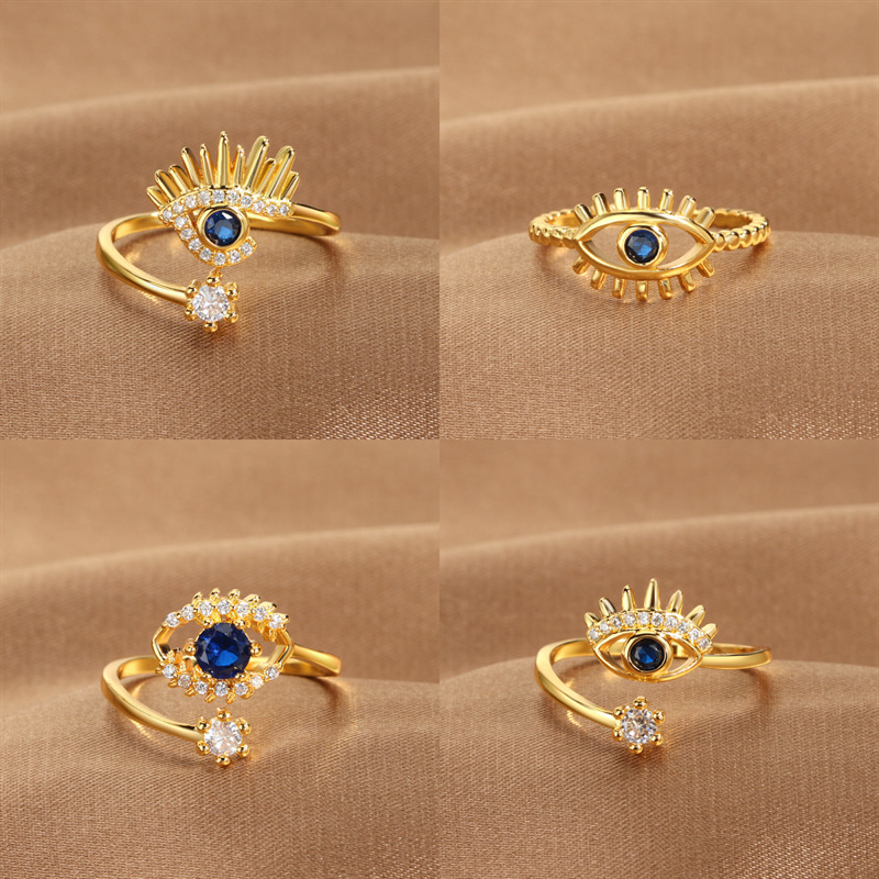 Fashion Retro With Opening Adjustable Ring Women's Versatile