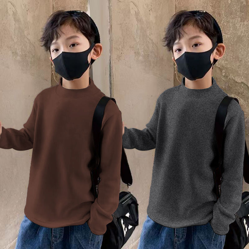 Children's Coral Fleece Base Layer Shirt New Autumnwinter Style