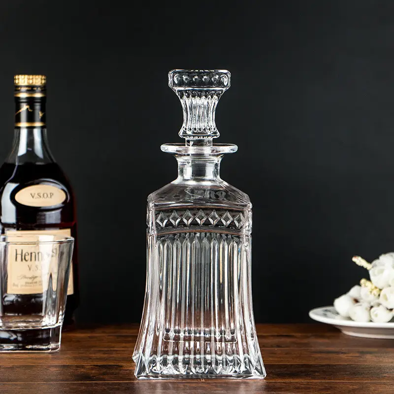 Crystal Glass Whisky Decanter Liquor Bottle