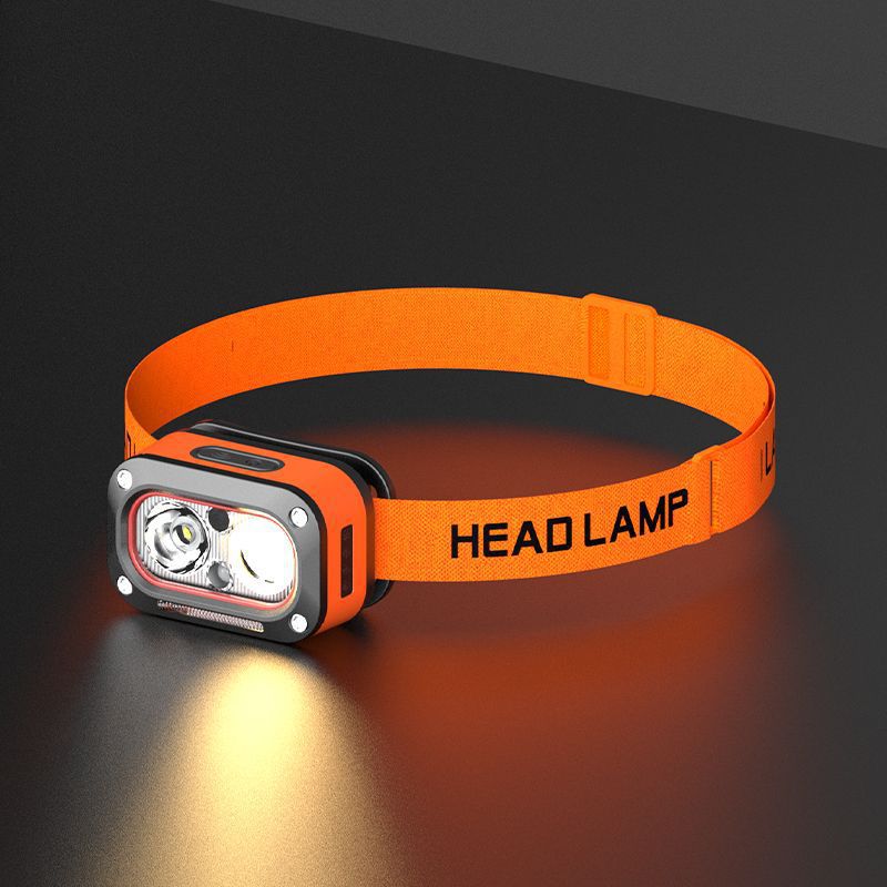 High-Intensity LED Motion-Sensor Headlamp Waterproof Head-Mounted Fishing Light