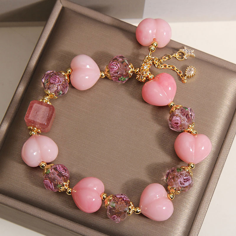 Glass Crystal Beaded Bracelet, picture 2 of 3