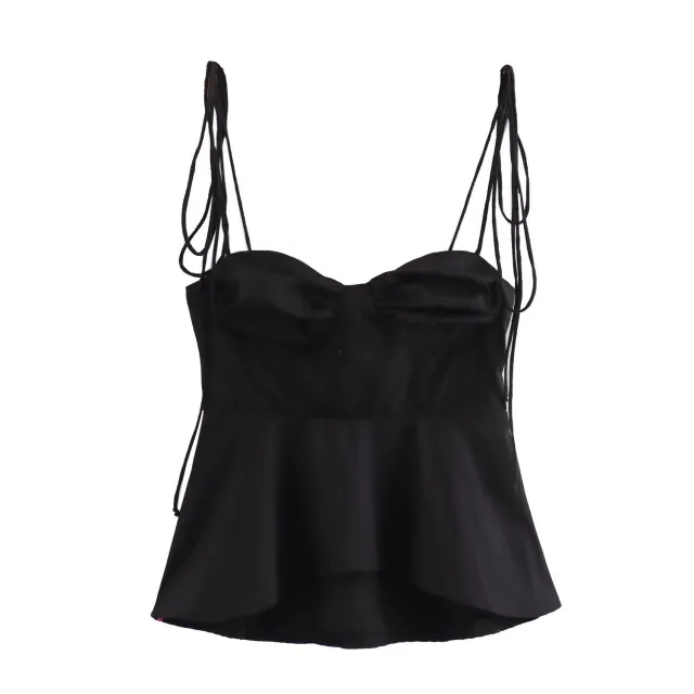 Summer New Women's Clothing Fashion Slim fit Versatile Corset Top Black - Shop at LoveMi
