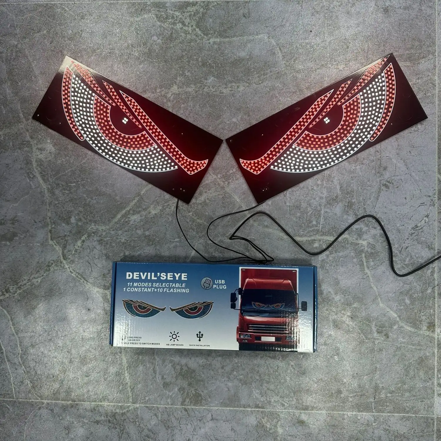 Dynamic Car Light Sticker LED Display