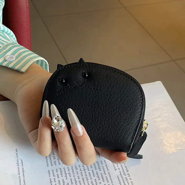 Card Holder For Women Multiple Card Slots Anti degaussing Black - Shop at LoveMi
