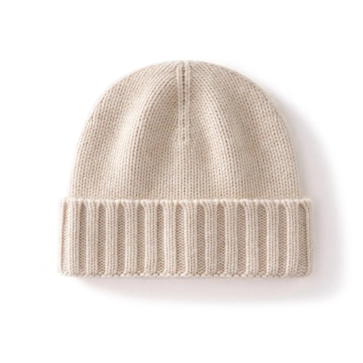 Cashmere Beanie Hat Thick Stripes Men