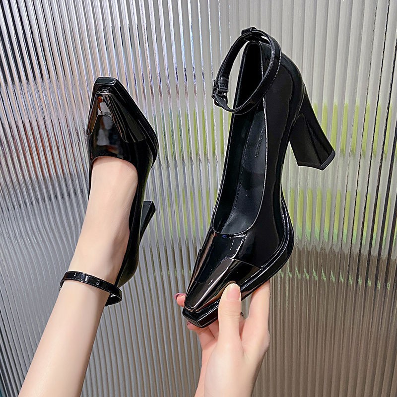 Arrival Elegant Chunky-Heel Peep-Toe Heels For Women - Image 5