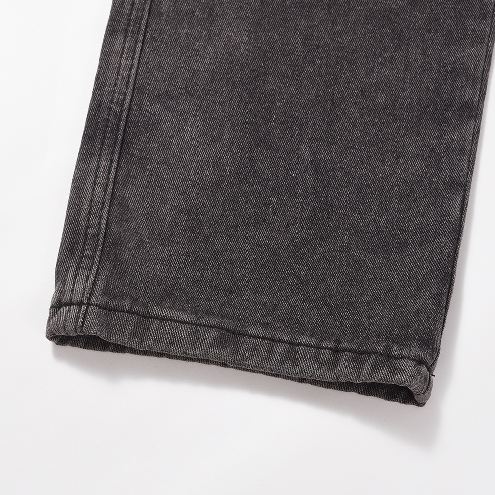 Mechanical Style Pocket Design Straight Jeans - Image 4