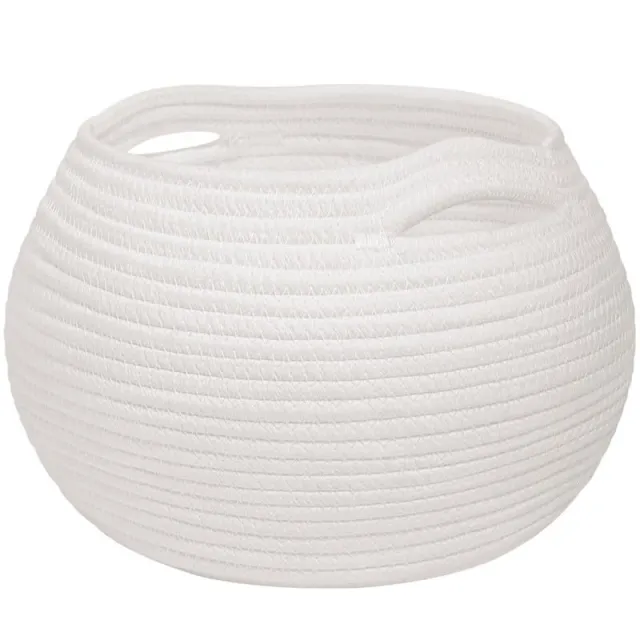 Indoor Simple And Cute Jar Shaped Storage Basket White - Shop at LoveMi