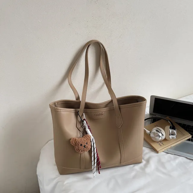 Niche Fashion Retro Shoulder Tote For Commuting Khaki - Shop at LoveMi