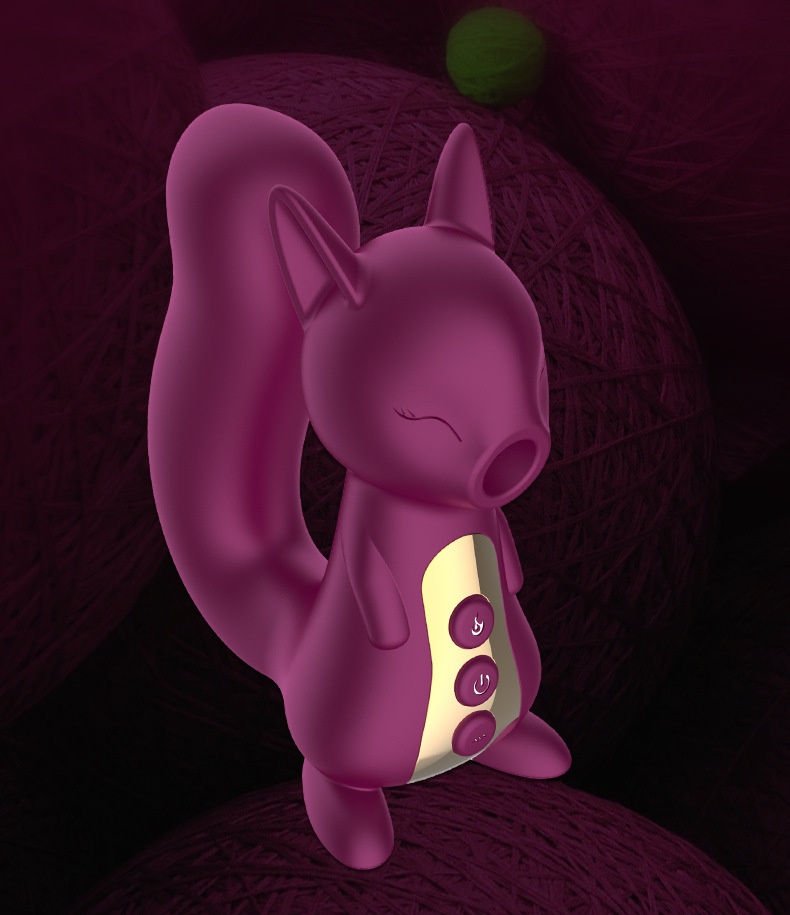 Cute Female Fox Cute Pet Sucking Massager 13