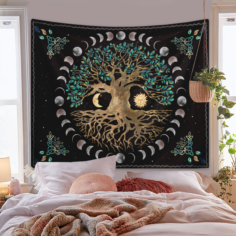 Tapestry Background Fabric Bedroom Decorative Hanging Cloth Gt3146 - Shop at LoveMi