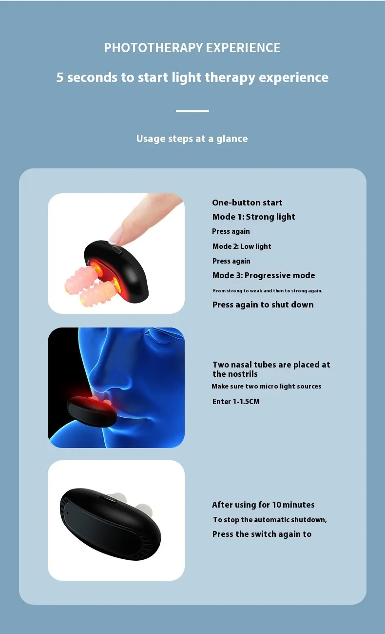Allergic Chronic Intelligent Infrared Nasal Relief Device – image 9