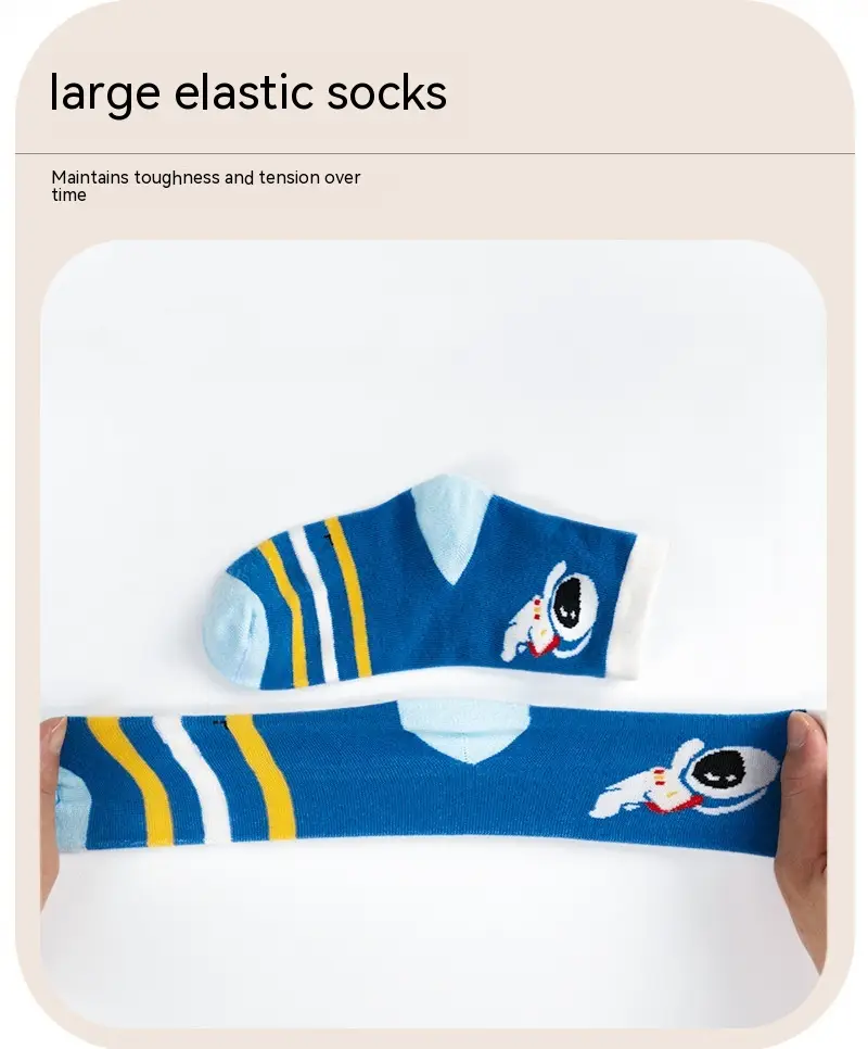 Children's Socks Spring And Autumn Thin Mid-calf Length Solid Color Cotton Socks
