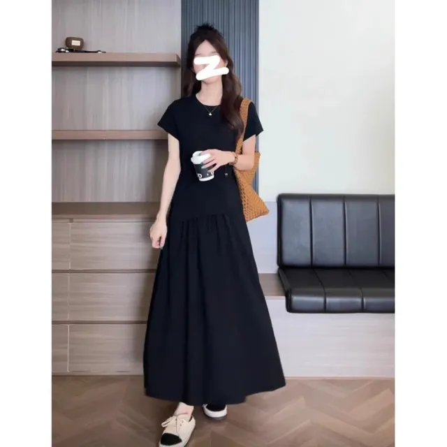 Premium Long Sporty Casual Skirt Two Piece Set Black - Shop at LoveMi