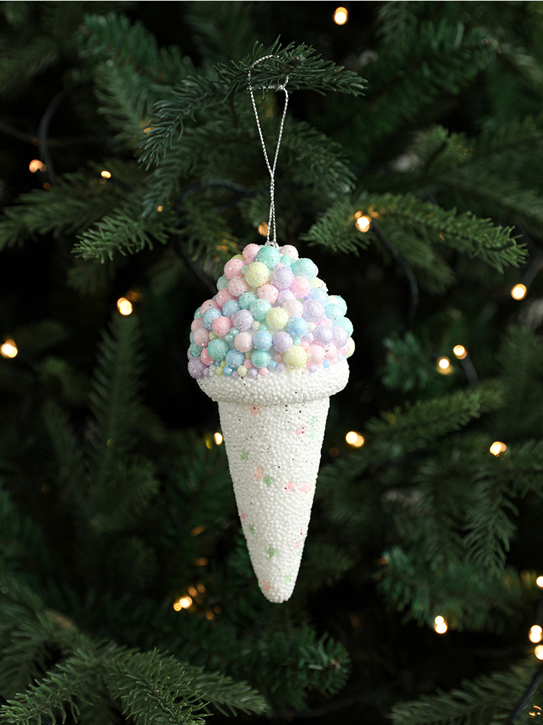 Title 12, Creative Pendant Ice Cream Christmas Tree Decor...